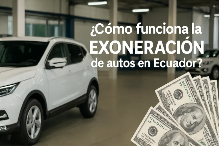 exoneración de autos en concesionarios de Ecuador