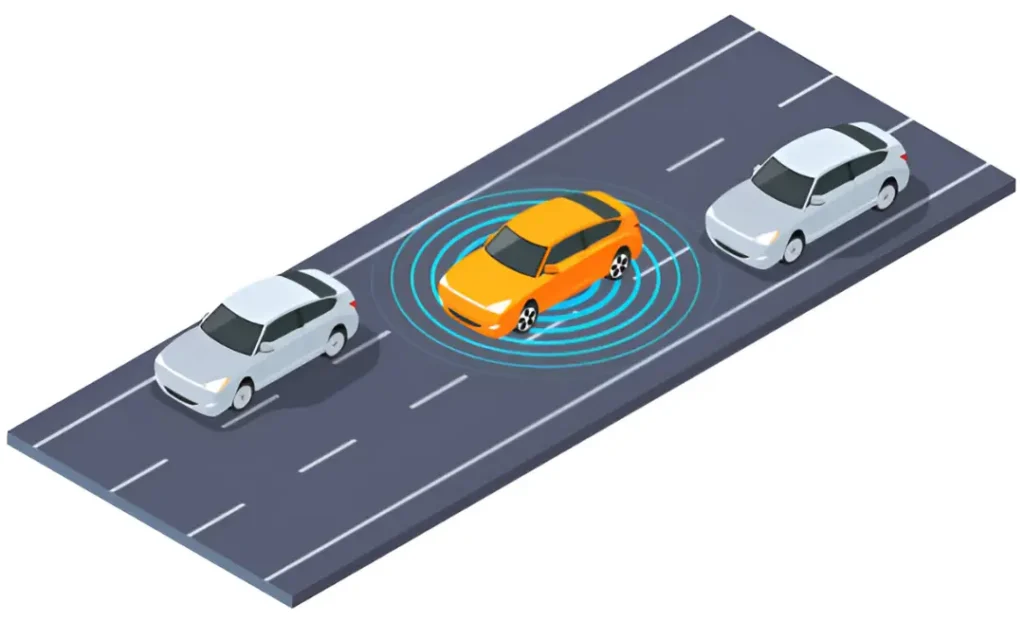 sistemas de seguridad activa en autos sensores de distancia segura