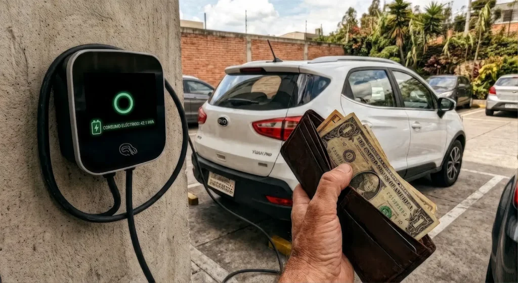 Cuánto cuesta cargar un auto eléctrico en Ecuador
