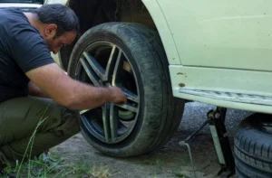 Desgaste de llantas del auto y señales de revisión