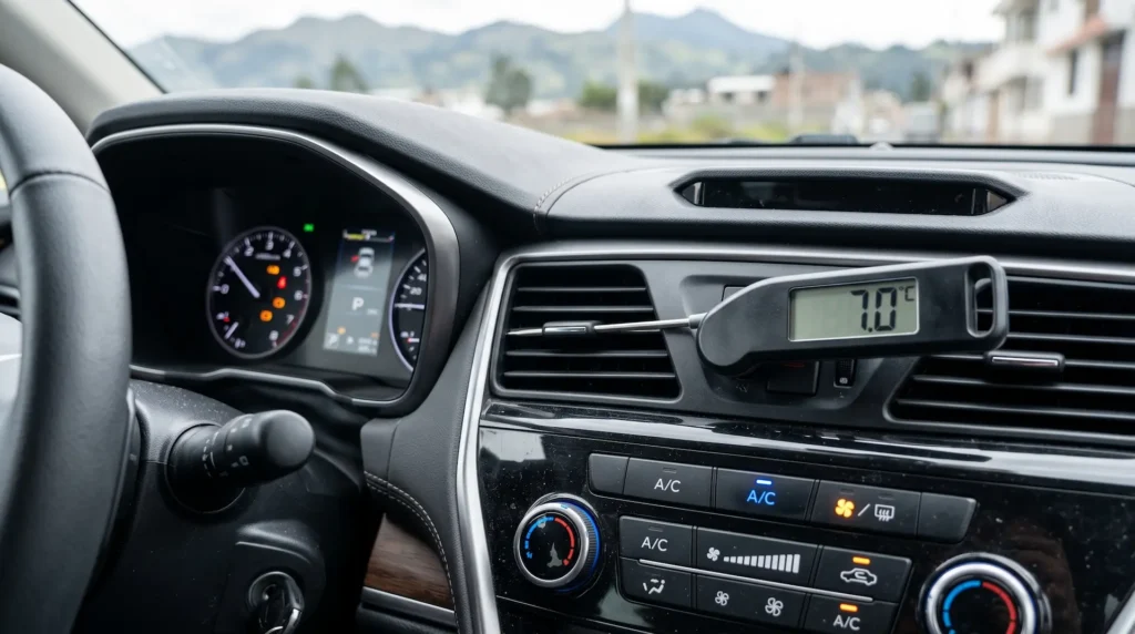 medir enfriamiento auto