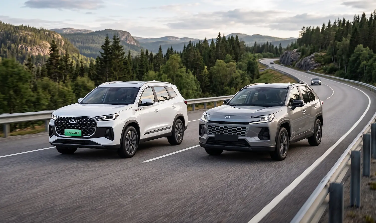 RAV4 Híbrido vs Chery Tiggo 8 SUV